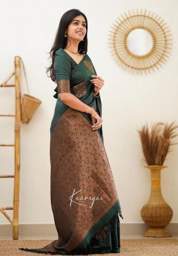 Soft Lichi 4064 Fancy Wear Silk Saree Collection